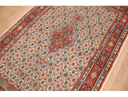 Persian carpet Moud with silk 145x95 cm Beige