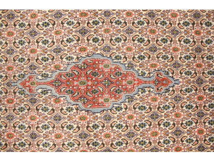 Persian carpet Moud with silk 145x95 cm Beige