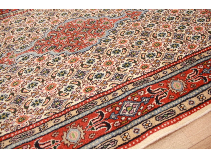 Persian carpet Moud with silk 145x95 cm Beige