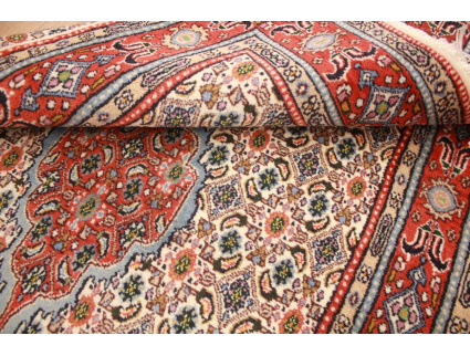 Persian carpet Moud with silk 145x95 cm Beige