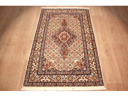 Persian carpet Moud with silk 143x93 cm Beige