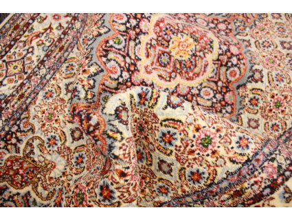 Persian carpet Moud with silk 143x93 cm Beige