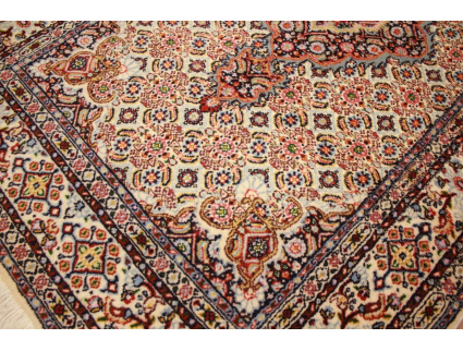 Persian carpet Moud with silk 143x93 cm Beige