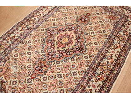 Persian carpet Moud with silk 143x93 cm Beige