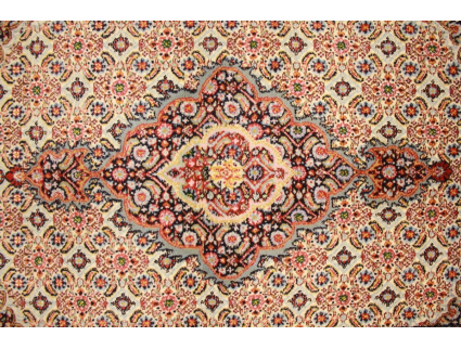 Persian carpet Moud with silk 143x93 cm Beige