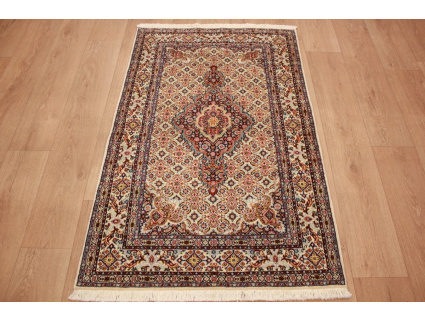 Persian carpet Moud with silk 143x93 cm Beige