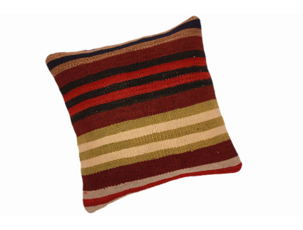 Oriental Kilim Pillow cushion natural colors & wool ca. 40x40 cm