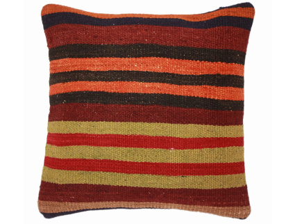 Oriental Kilim Pillow cushion natural colors & wool ca. 40x40 cm