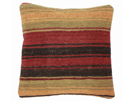 Oriental Kilim Pillow cushion natural colors & wool ca. 40x40 cm