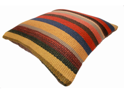 Oriental Kilim Pillow cushion natural colors & wool ca. 40x40 cm