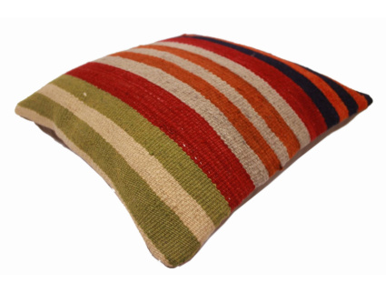 Oriental Kilim Pillow cushion natural colors & wool ca. 40x40 cm