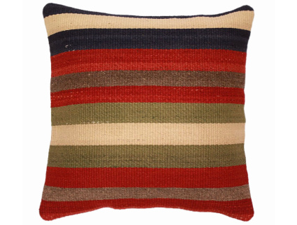 Oriental Kilim Pillow cushion natural colors & wool ca. 40x40 cm