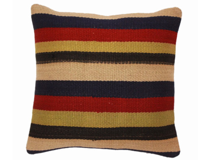 Oriental Kilim Pillow cushion natural colors & wool ca. 40x40 cm