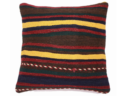 Oriental Kilim Pillow cushion natural colors & wool ca. 40x40 cm