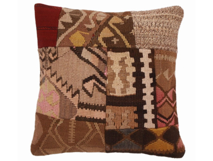 Oriental Kilim Pillow cushion natural colors & wool ca. 40x40 cm