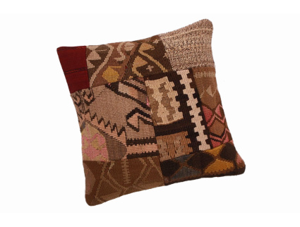 Oriental Kilim Pillow cushion natural colors & wool ca. 40x40 cm