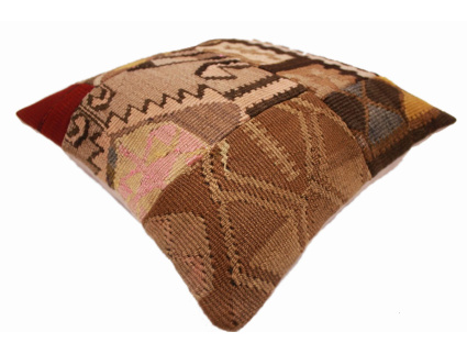 Oriental Kilim Pillow cushion natural colors & wool ca. 40x40 cm