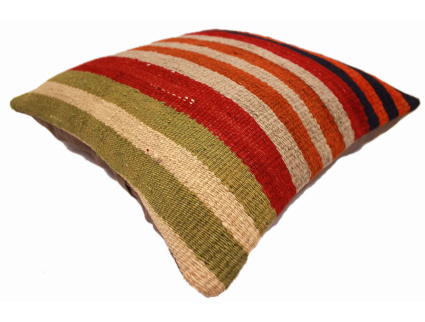 Oriental Kilim Pillow cushion natural colors & wool ca. 40x40 cm