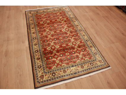 Fine Persian carpet Ghom Wool 212x123 cm Red