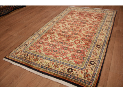 Fine Persian carpet Ghom Wool 212x123 cm Red