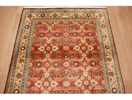 Fine Persian carpet Ghom Wool 212x123 cm Red