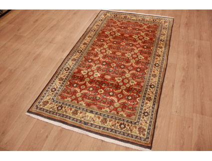 Fine Persian carpet Ghom Wool 212x123 cm Red