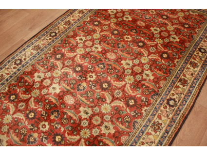 Fine Persian carpet Ghom Wool 212x123 cm Red