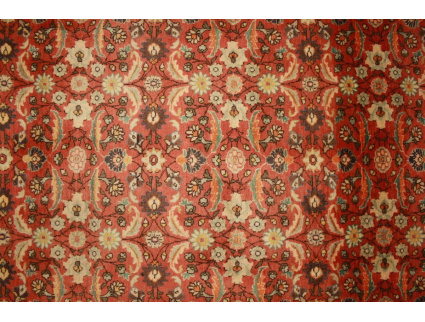 Feiner Perserteppich Ghom Wolle 212x123 cm Rot