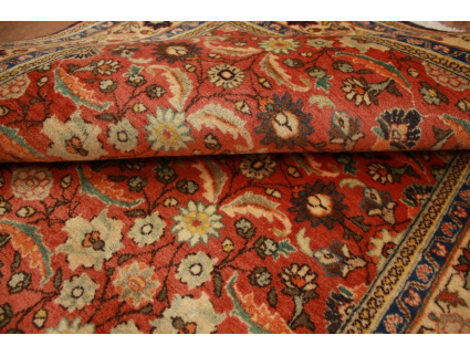 Fine Persian carpet Ghom Wool 212x123 cm Red