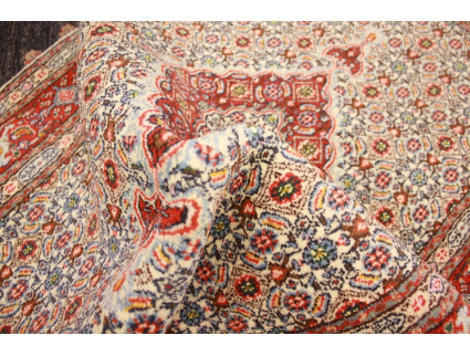 Persian carpet Moud with silk 143x92 cm Beige