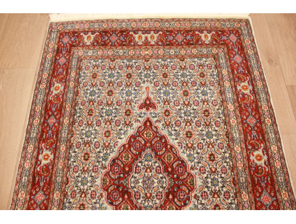 Persian carpet Moud with silk 143x92 cm Beige