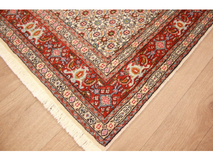 Persian carpet Moud with silk 143x92 cm Beige