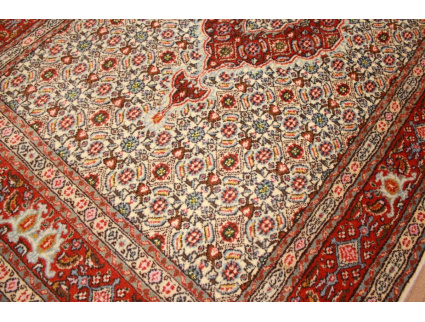 Persian carpet Moud with silk 143x92 cm Beige