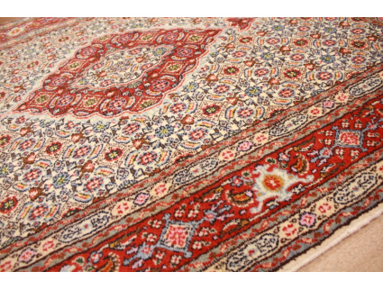 Persian carpet Moud with silk 143x92 cm Beige