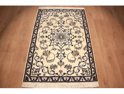 Persian carpet Nain 136x90 cm Beige