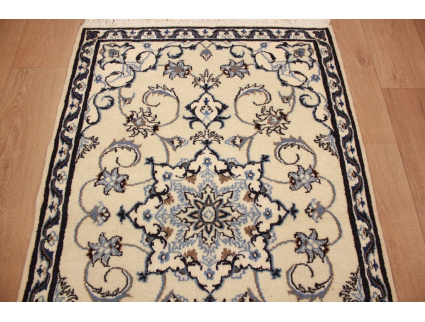 Persian carpet Nain 136x90 cm Beige