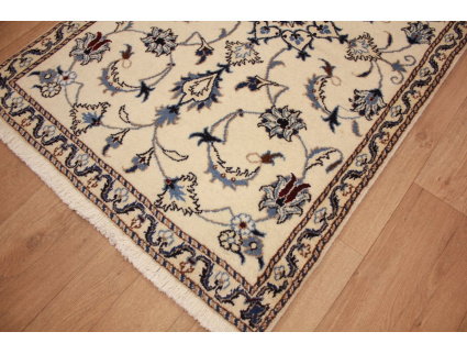 Perserteppich Nain Wolle und Seide 142x89 cm Beige