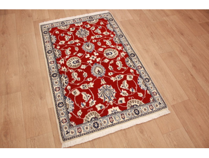 Perserteppich Nain 141x91 cm Rot