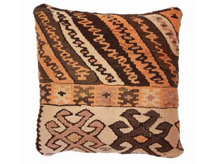 Oriental Kilim Pillow cushion natural colors & wool ca. 40x40 cm