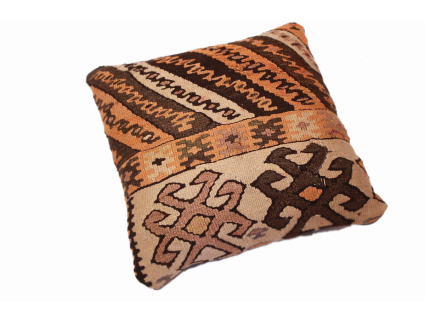 Oriental Kilim Pillow cushion natural colors & wool ca. 40x40 cm