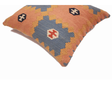 Oriental Kilim Pillow cushion natural colors & wool ca. 40x40 cm