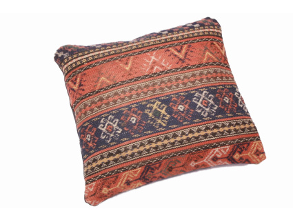 Oriental Kilim Pillow cushion natural colors & wool ca. 40x40 cm