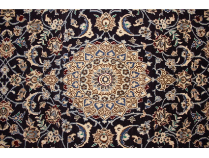 Persian carpet Nain 9la Runner with Silk 396x86 cm