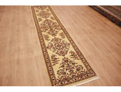 Perserteppich Sarough Läufer 390x87 cm Beige