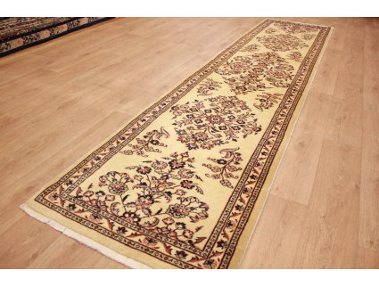 Perserteppich Sarough Läufer 390x87 cm Beige