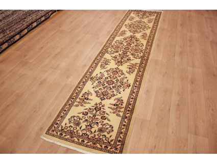 Perserteppich Sarough Läufer 390x87 cm Beige