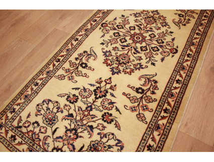 Perserteppich Sarough Läufer 390x87 cm Beige