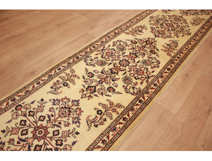 Perserteppich Sarough Läufer 390x87 cm Beige