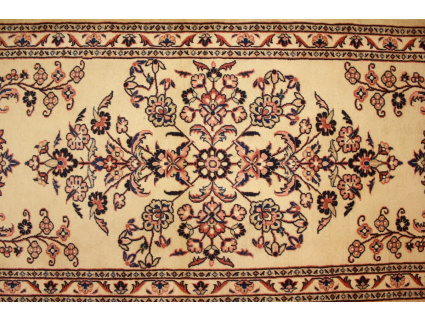 Perserteppich Sarough Läufer 390x87 cm Beige