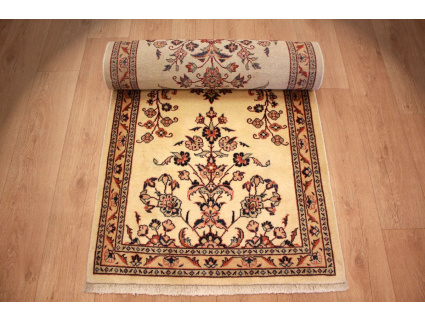 Perserteppich Sarough Läufer 414x87 cm Beige